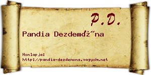 Pandia Dezdemóna névjegykártya